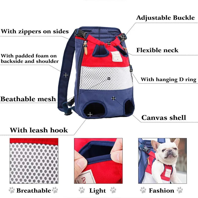 Front Pet Backpack Carrier for Dogs