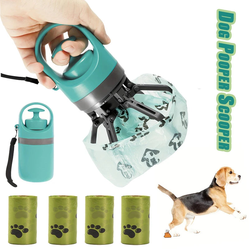Portable Dog Pooper Scooper with Bags