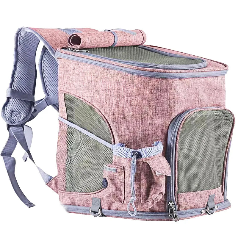 Foldable Pet Travel Backpack Carrier Bag