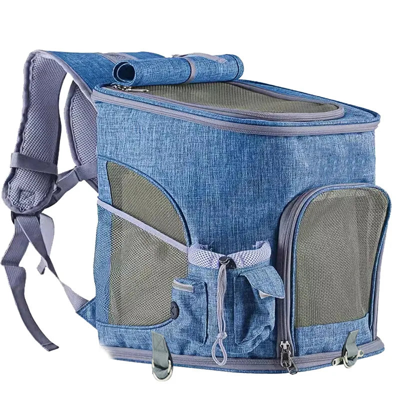 Foldable Pet Travel Backpack Carrier Bag